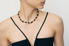OLIO E ACETO Obsidian Sterling Silver Necklace Handmade OLIO-OA08N02-HEI Black POEA26